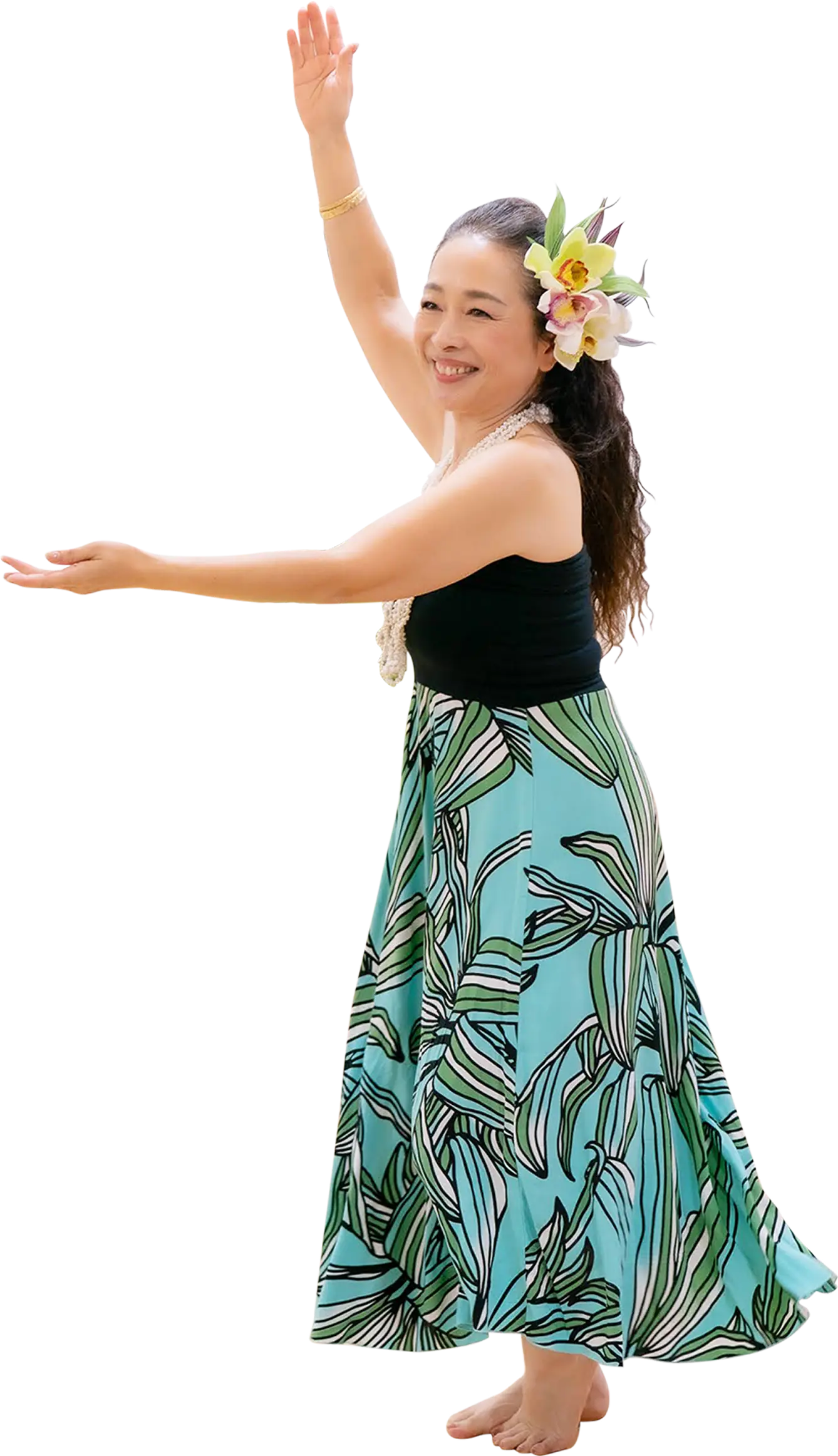 フラを踊る、アロヒラニのオーナー高橋正子