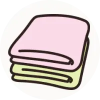 タオルのイラスト